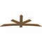 Ekena Millwork Alberta Smooth Timber Gable Bracket, Western Red Cedar, 84"W x 31"H x 1 1/2"D x 5 1/2"F, 9/12 Pitch GBW084X31X0206ALB00SWR - alternate 4